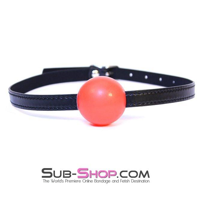 8998DL      Bondage Basics Red Rubber Classic Ball Gag Ballgag   , Sub-Shop.com Bondage and Fetish Superstore