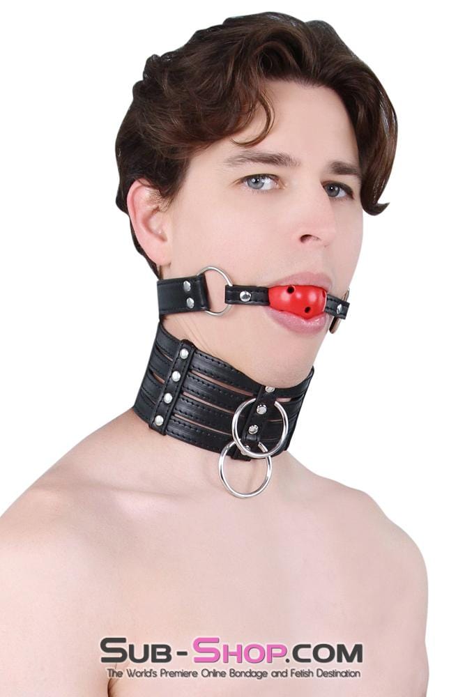 9000DL      Breather Ball Gag, Red Ball Ballgag   , Sub-Shop.com Bondage and Fetish Superstore