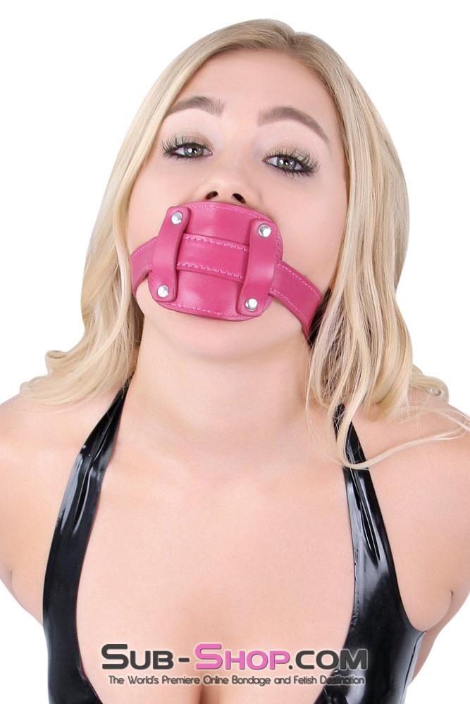 9053DL      Locking Rubber Sex Bomb Pink Penis Gag - MEGA Deal Black Friday Blowout   , Sub-Shop.com Bondage and Fetish Superstore