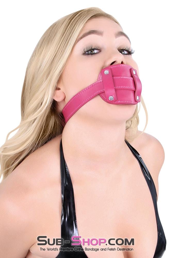 9053DL      Locking Rubber Sex Bomb Pink Penis Gag - MEGA Deal Black Friday Blowout   , Sub-Shop.com Bondage and Fetish Superstore