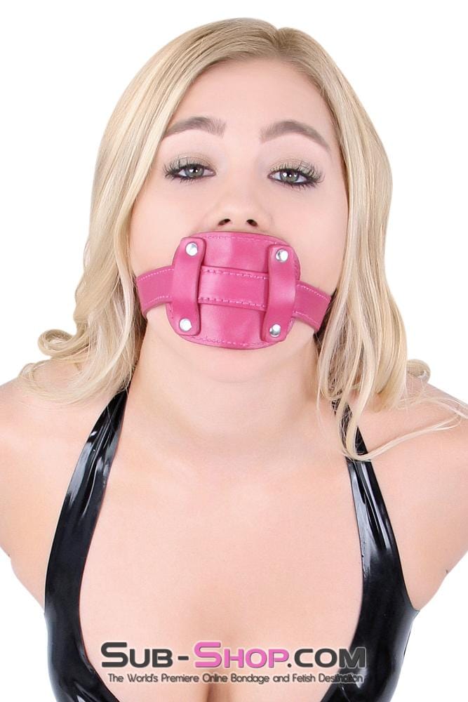 9053DL      Locking Rubber Sex Bomb Pink Penis Gag - MEGA Deal Black Friday Blowout   , Sub-Shop.com Bondage and Fetish Superstore