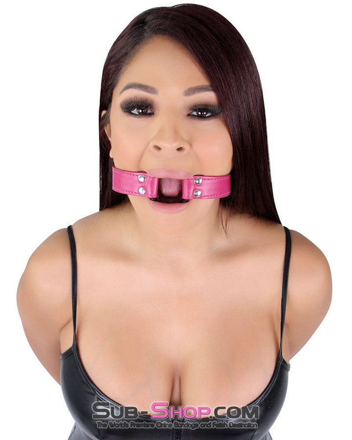 9057DL      Sex Bomb Pink Open Mouth Ring Gag Gags   , Sub-Shop.com Bondage and Fetish Superstore