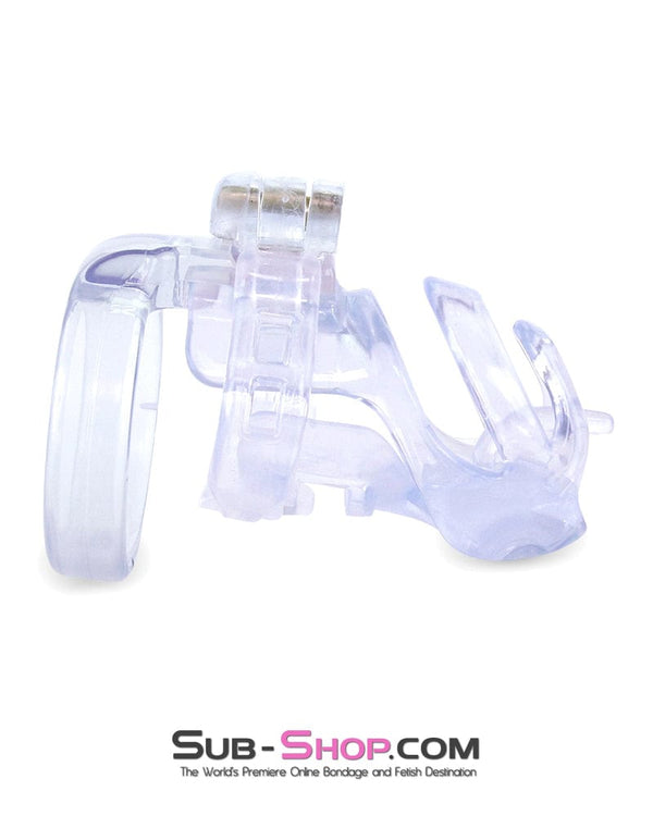 9321M      Long Clear Male Chastity with Optional Prince Albert Insert Chastity   , Sub-Shop.com Bondage and Fetish Superstore