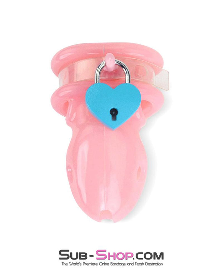 9794M      Sissy Pink Birdlocked Style Spiked Soft Silicone Locking Male Chastity Chastity   , Sub-Shop.com Bondage and Fetish Superstore