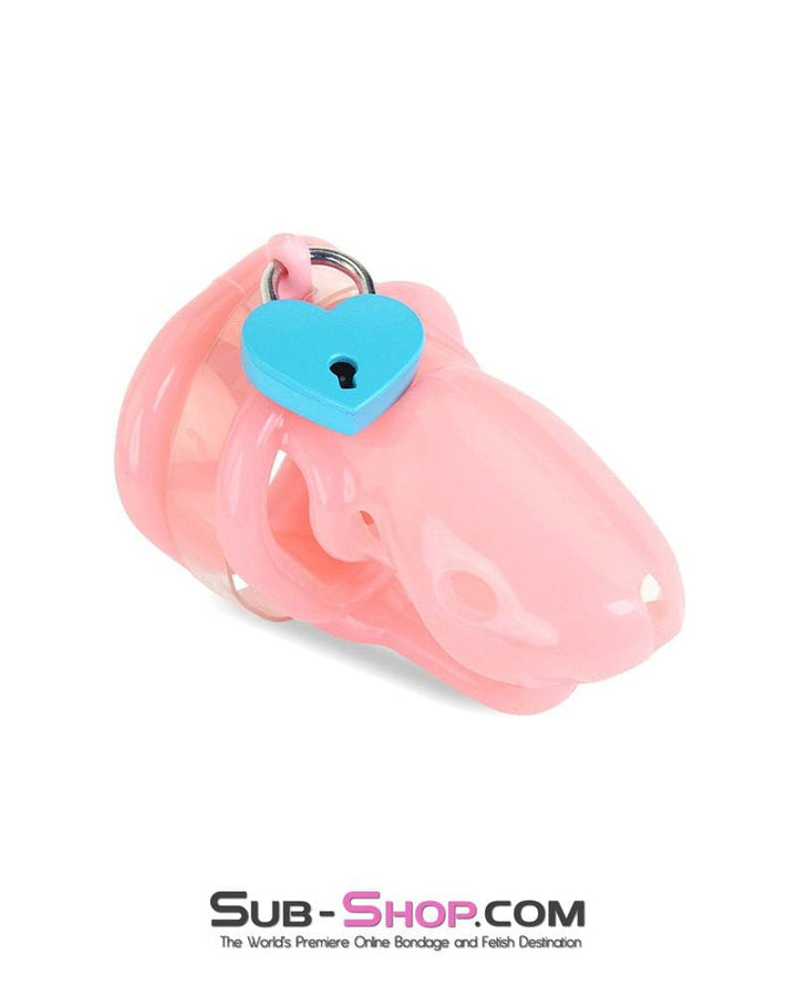 9794M      Sissy Pink Birdlocked Style Spiked Soft Silicone Locking Male Chastity Chastity   , Sub-Shop.com Bondage and Fetish Superstore