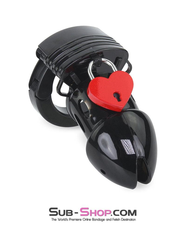 9724AE      Red Heart Bondage Gear Padlock Padlock   , Sub-Shop.com Bondage and Fetish Superstore