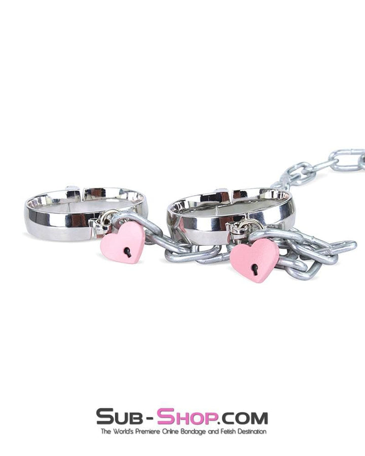 9726AE      Pink Heart Bondage Gear Padlock Padlock   , Sub-Shop.com Bondage and Fetish Superstore