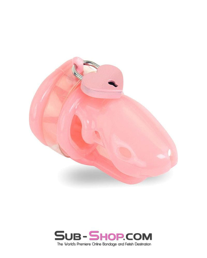 9794M      Sissy Pink Birdlocked Style Spiked Soft Silicone Locking Male Chastity Chastity   , Sub-Shop.com Bondage and Fetish Superstore