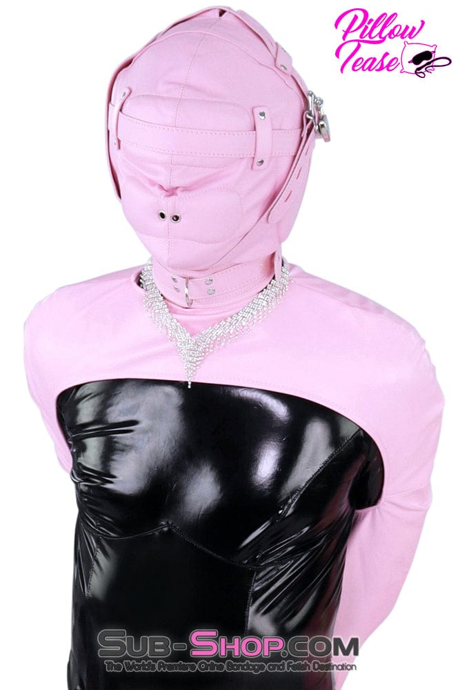 9787DL-SIS      Pretty Sissy Princess Pink Zippered Forced Feminization Fantasy Dungeon Mistress Armbinder Top Sissy   , Sub-Shop.com Bondage and Fetish Superstore