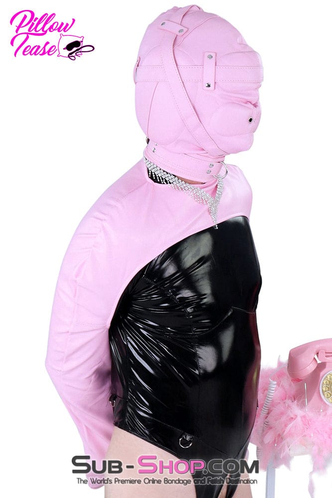 9787DL-SIS      Pretty Sissy Princess Pink Zippered Forced Feminization Fantasy Dungeon Mistress Armbinder Top Sissy   , Sub-Shop.com Bondage and Fetish Superstore