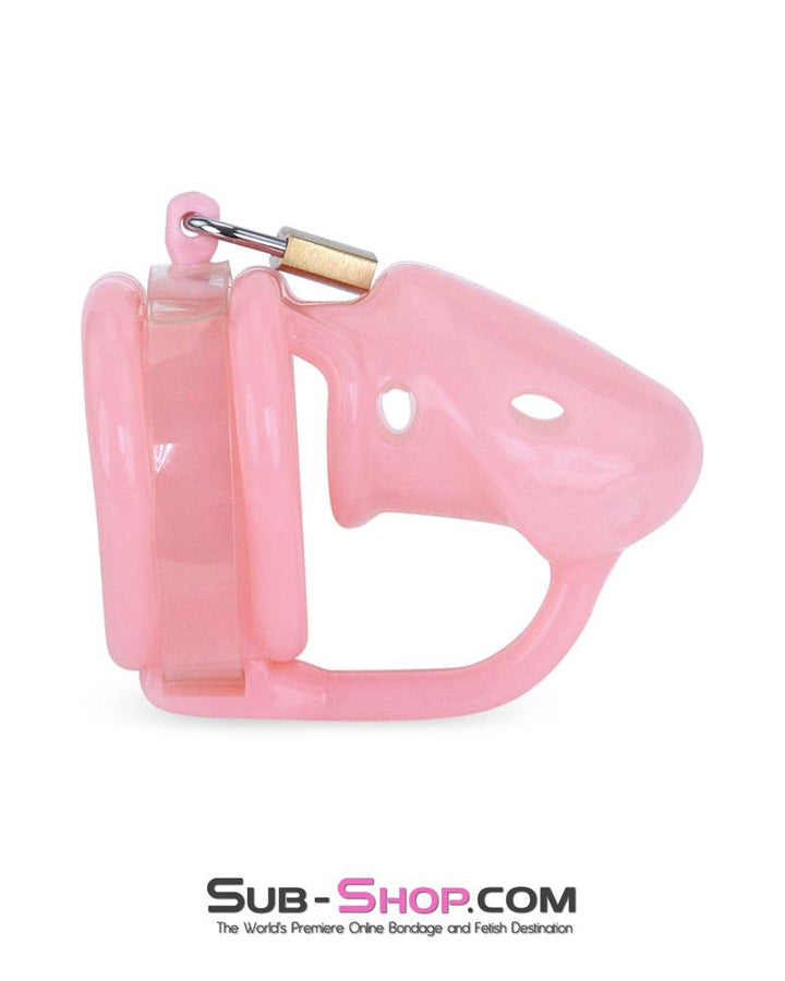 9794M      Sissy Pink Birdlocked Style Spiked Soft Silicone Locking Male Chastity Chastity   , Sub-Shop.com Bondage and Fetish Superstore