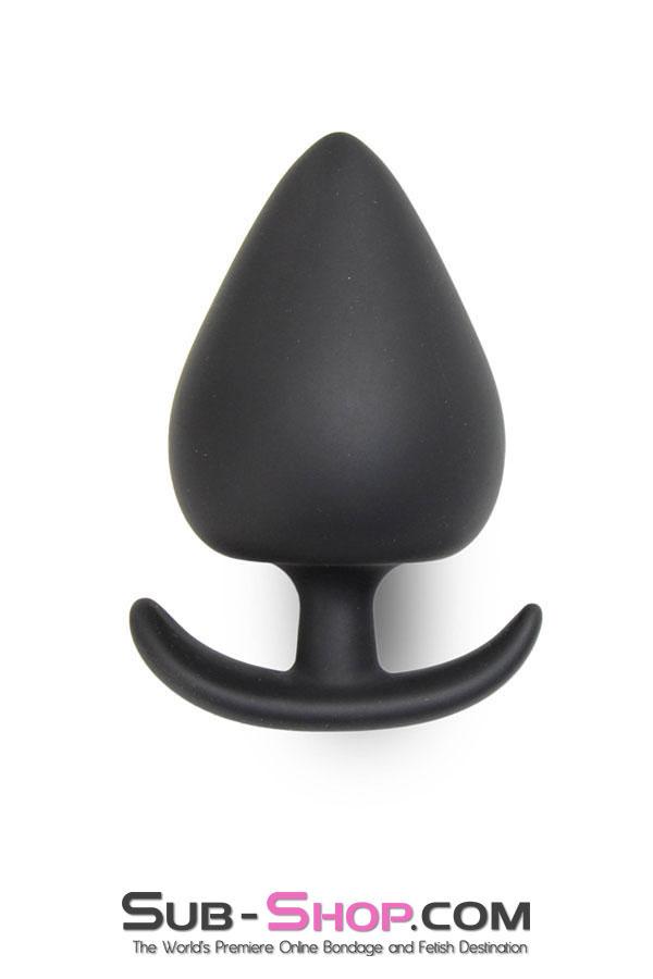 9825M-SIS      Sissy's Really BIG Black XXL Silicone Anal Plug Sissy   , Sub-Shop.com Bondage and Fetish Superstore