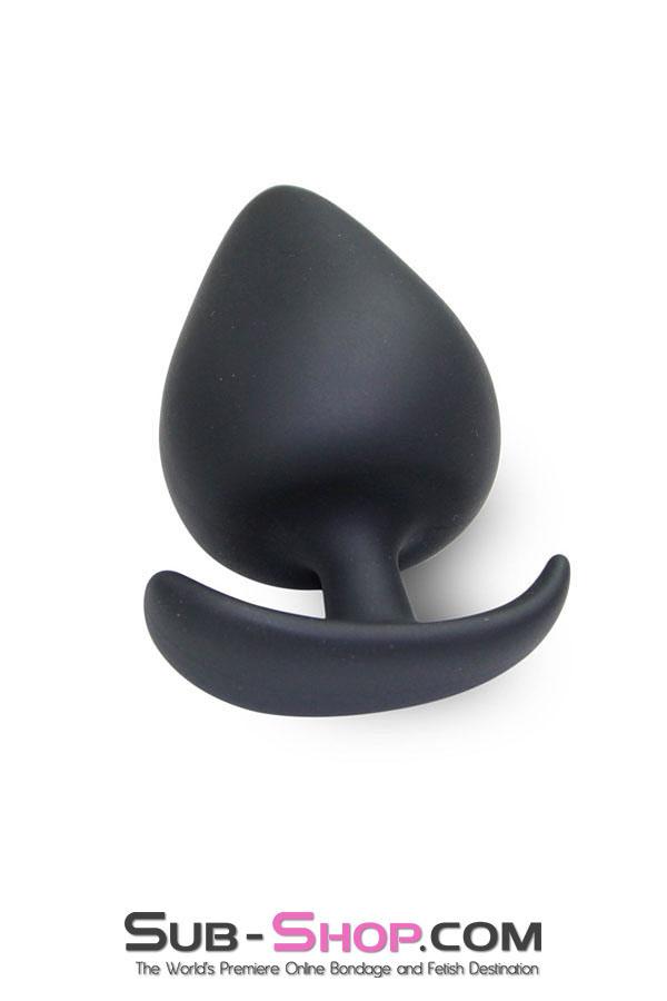 9825M-SIS      Sissy's Really BIG Black XXL Silicone Anal Plug Sissy   , Sub-Shop.com Bondage and Fetish Superstore