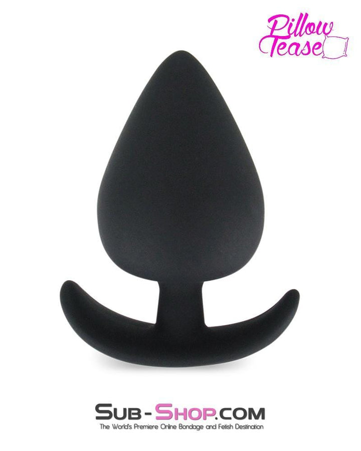 9828E      Medium Black Silicone Anal Sex Trainer Plug - LAST CHANCE - Final Closeout! MEGA Deal   , Sub-Shop.com Bondage and Fetish Superstore