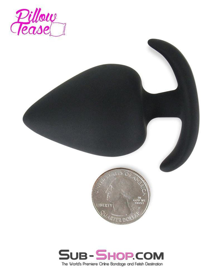 9828E      Medium Black Silicone Anal Sex Trainer Plug - LAST CHANCE - Final Closeout! MEGA Deal   , Sub-Shop.com Bondage and Fetish Superstore