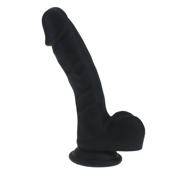 9865M      Liquid Silicone Colours Dildo Pleasure – Black 7.5" Dildo   , Sub-Shop.com Bondage and Fetish Superstore