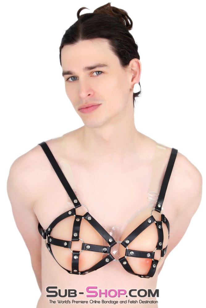 9897RS-SIS      Breast Cage Sissy Bondage Bra Sissy   , Sub-Shop.com Bondage and Fetish Superstore