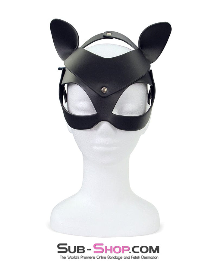 9950M      Leather Cat Woman Mask Blindfold   , Sub-Shop.com Bondage and Fetish Superstore