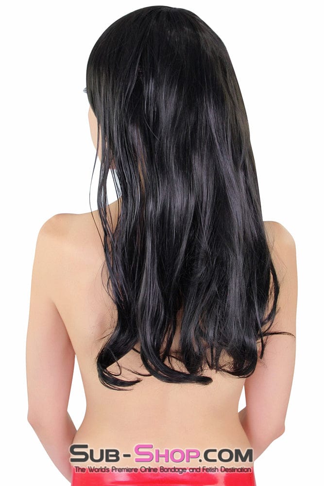 9956AE      Trixie 20" Long Black Straight Wig Wig   , Sub-Shop.com Bondage and Fetish Superstore