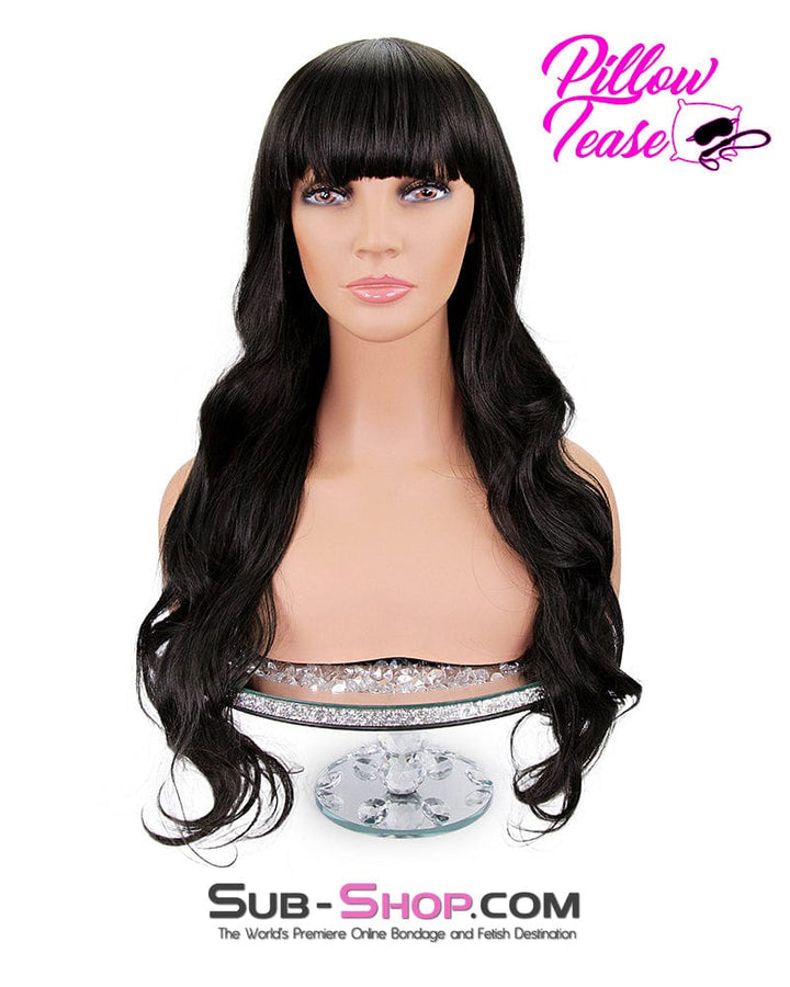 9958AE      Ashley 26" Black Curly Wig Wig   , Sub-Shop.com Bondage and Fetish Superstore