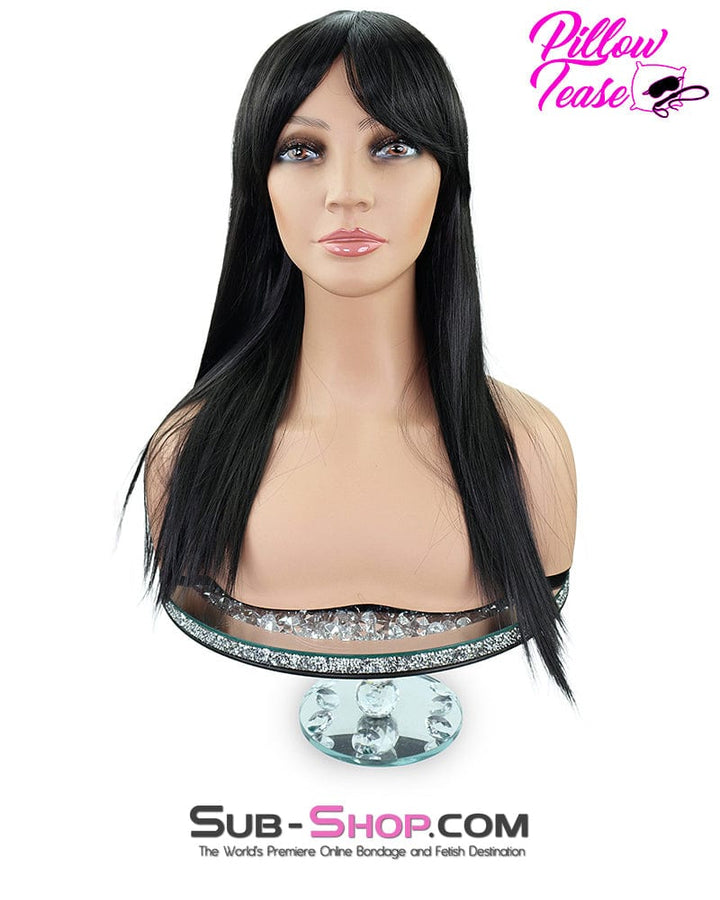 9959AE      21" Long Straight Black Roleplay Sex Wig Wig   , Sub-Shop.com Bondage and Fetish Superstore