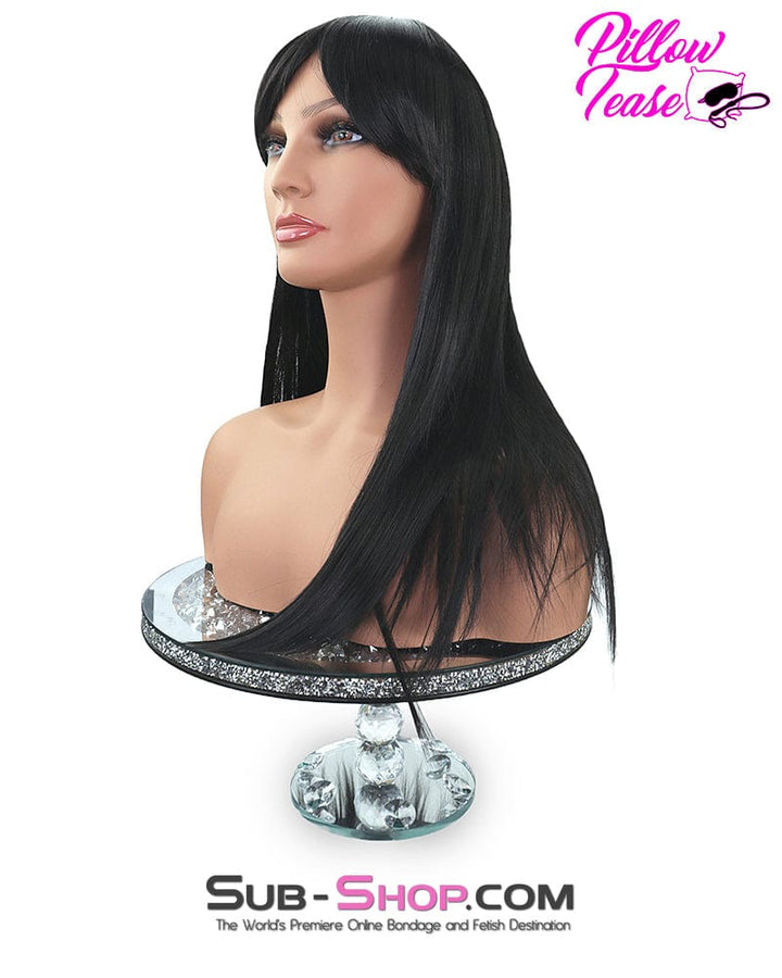 9959AE      21" Long Straight Black Roleplay Sex Wig Wig   , Sub-Shop.com Bondage and Fetish Superstore