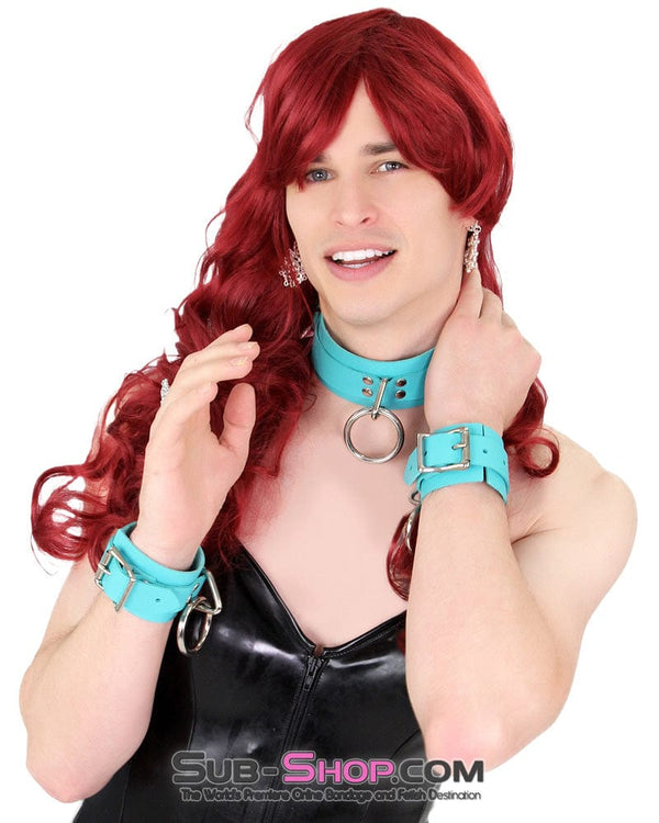 9960AE-SIS      Pretty Sissy Scarlet 22" Long Red Curly Wig Sissy   , Sub-Shop.com Bondage and Fetish Superstore