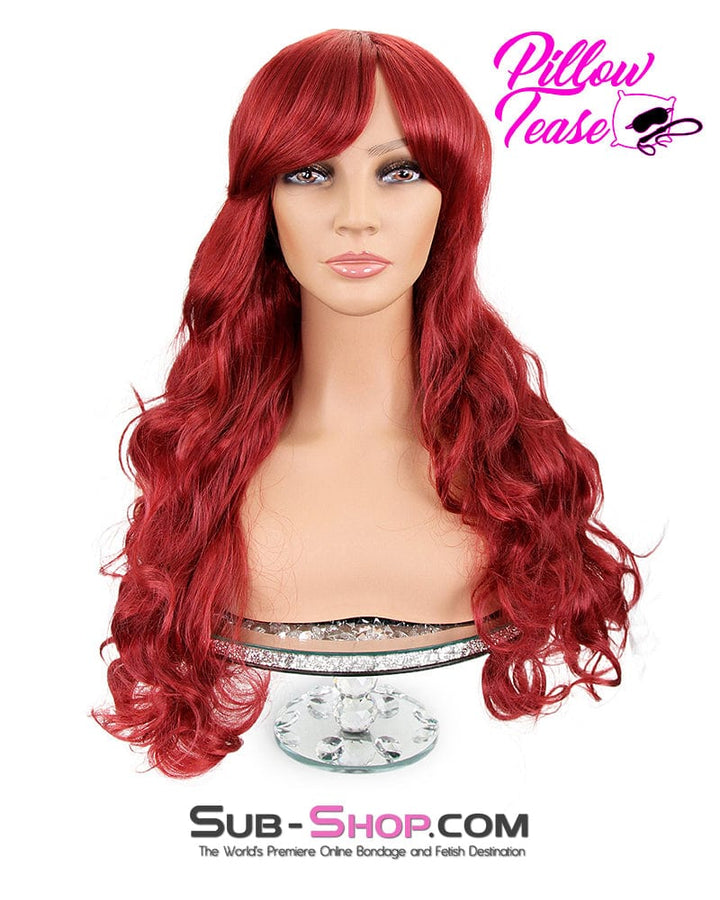 9960AE      Scarlet 22" Long Red Curly Wig Wig   , Sub-Shop.com Bondage and Fetish Superstore