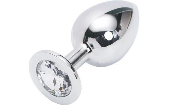 2308HS      <b>BOGO!</b> Chromed Steel Crystal Anal Plug, Large Plug, Diamond Crystal Anal Toys   , Sub-Shop.com Bondage and Fetish Superstore